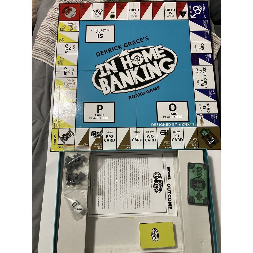 Derrick‎ Grace's In Home Banking Board Game Edition 1 - RARE Sealed Money - Picture 4 of 4